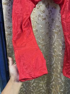 Festive wear red Pakistani suit with chudidar pant