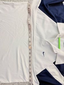 Nike Men's White &amp; Navy Polo Shirt