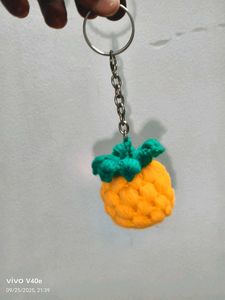 Crochet Pineapple Keychain