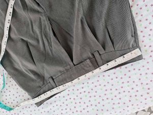 Men's Grey Striped Dress Pants