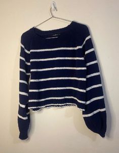 Striped Cropped Sweater