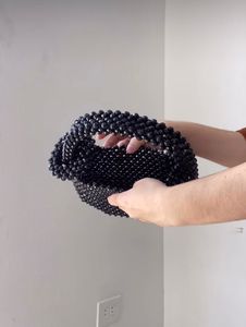 Black Beaded Bag