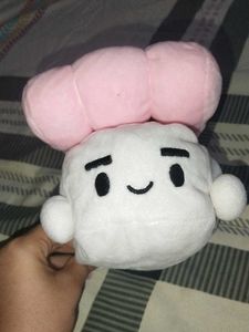 Cute White & Pink Plush Toy