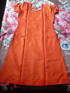 Bollywood Y2K salwar kameez orange kurta set