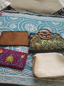 Assorted Clutches and Handbag