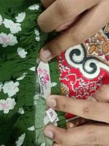 Chic Green Floral Print Dress