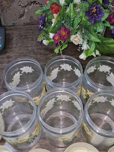 Vintage "Spring" Canister Set - 6 Pieces