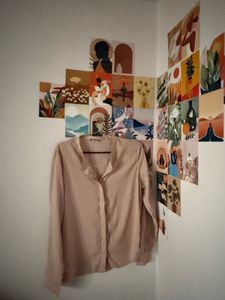 Chic Polka Dot Button-Up Blouse