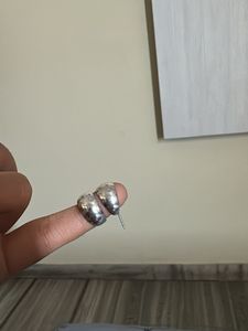 Chunky Silver Hoop Earrings