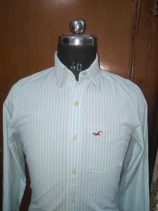 Hollister Striped Button-Down Shirt