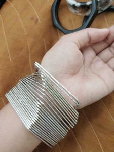 selver bangles set 24 ,and 3 hand stacks