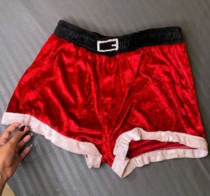 Festive Santa Bodysuit &amp; Shorts Set