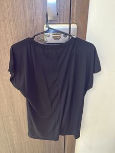 Sparkling Bird Sequin Black T-Shirt