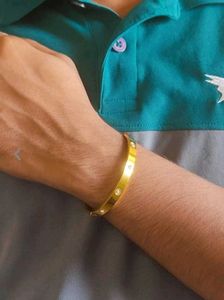 Gold Plated Kada..Oval Shape