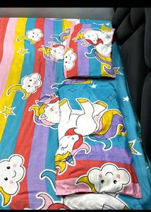 Unicorn Rainbow Bed sheets set for kids