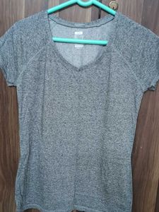 Grey Heather V-Neck T-Shirt