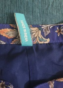 Jansaya brand Blue Anarkali Festival 3pc suit