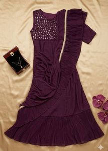 Designer Ethnic Gown with Sequins