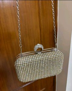 Sparkling Rhinestone Clutch Bag