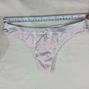 Cute Heart🤎 Print Thong Panty