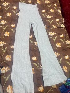 Grey Flared Leggings Pants