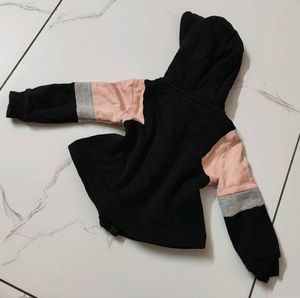 Cute Colorblock Zip-Up Hoodie