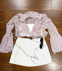 Floral Print Crop Cardigan