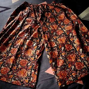New Bohemian half  Palazzo Pants pure cotton
