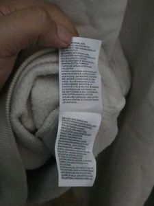 ​H&amp;M Beige Oversized Fleece Hoodie