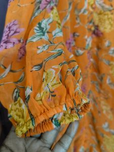 Vibrant Floral Print Midi Dress