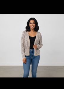 Stylish Leopard Print Cardigan