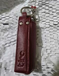 tira beauty Stylish lipstick Holder Leather Keycha