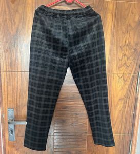 Checkered Velour Track Pants