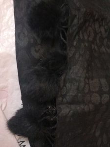 Stylish Black Embroidered stole
