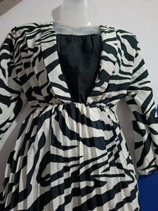 Zebra Print Women Dress