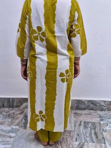 Chic Cotton Kurta Set with Dupatta