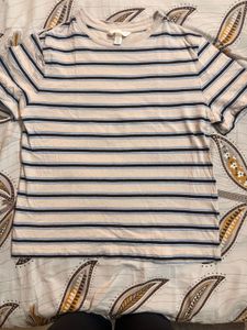 h&amp;m women stripted tshirt