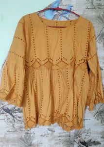 Cotton Bell Sleeves Top