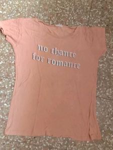 Peach Graphic T-Shirt