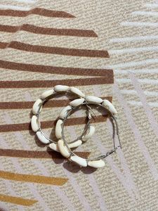 Boho Seashell Hoop Earrings