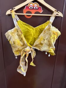 Yellow Organza Festive Lehanga