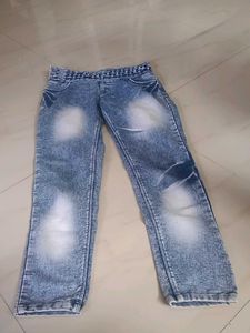 Stylish Acid Wash Denim Jeans
