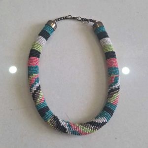 Boho Beaded Statement Necklace