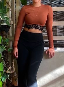 H&amp;M Super Crop Fitted Top
