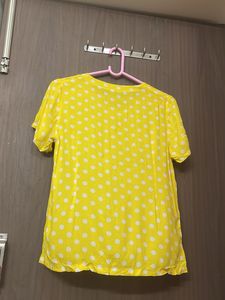 Yellow Polka Dot Top