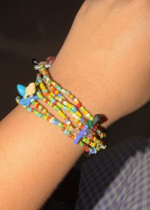 Y2k style Colorful Beaded Bracelet cum necklace