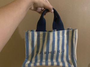 Marhen.J Striped Canvas Tote Bag