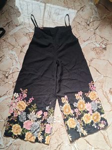 Floral Print Wide-Leg Jumpsuit
