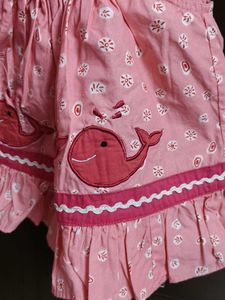 Cute Pink Whale Dress for Baby Girl