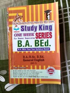 Study King B.A. B.Ed. General English Book